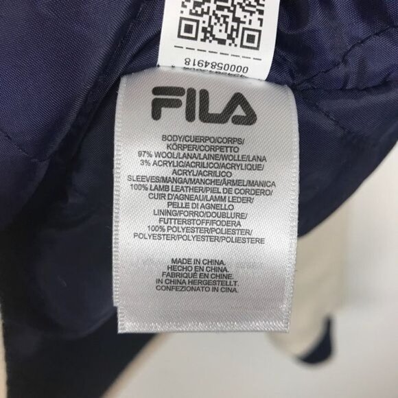 NWT Fila x Bandier Melton Wool Varsity Jacket Size XS - Picture 12 of 13
